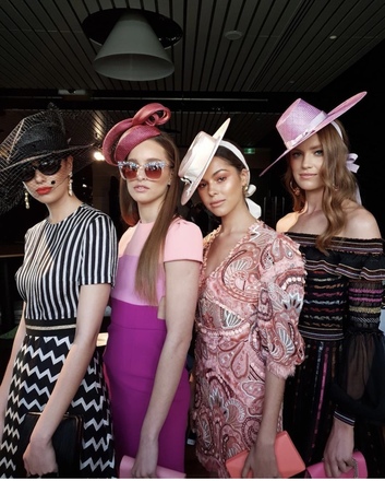 Millinery Jill pale pink Riviera large boater