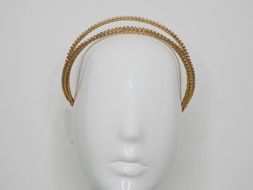 For Sale: Triple Treat — Gold jewelled headband