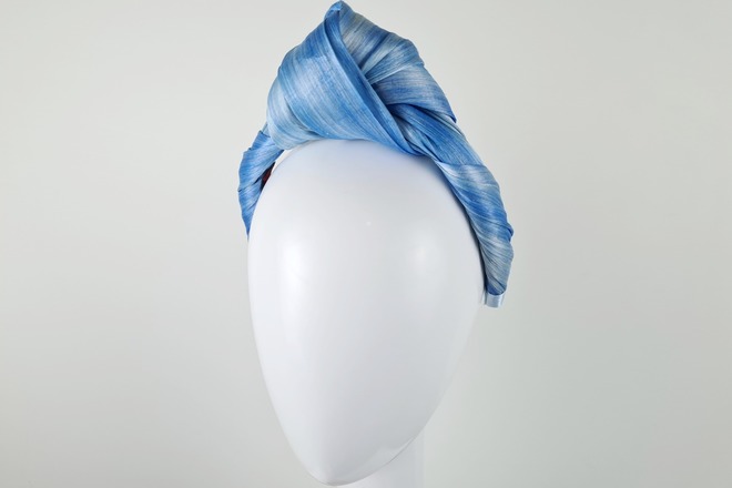 Light Blue Headband Turban - Lana