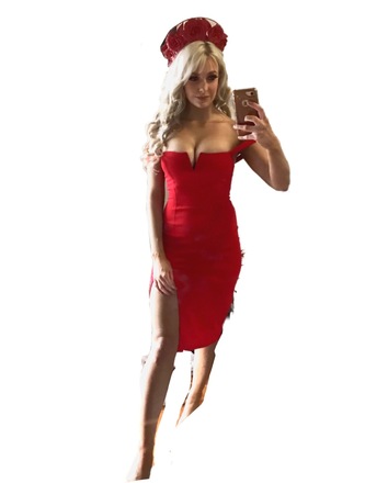 Red Roses Halo Fascinator