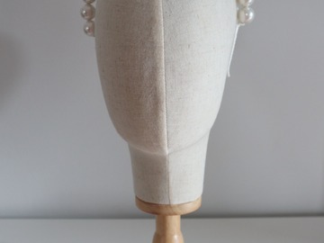 For Sale: Beaded Headband in Pearly White