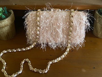 For Rent: Pink fluffy Shieke clutch 