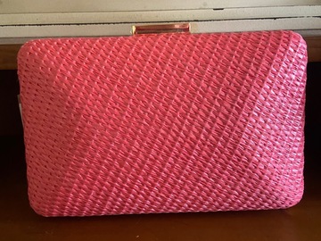 For Rent: Olga Berg “ Carlee” Lipstick pink clutch 