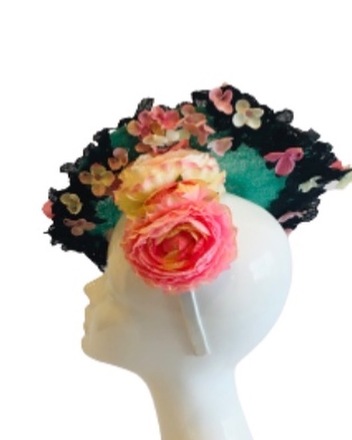 Green Flower Hat 