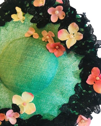 Green Flower Hat 