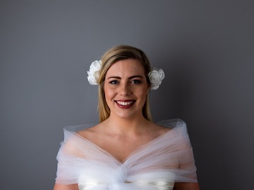 For Sale: I’m Yours white rose wedding headpiece
