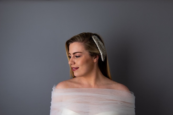 Only One for Me Beaded Wedding Headpiece