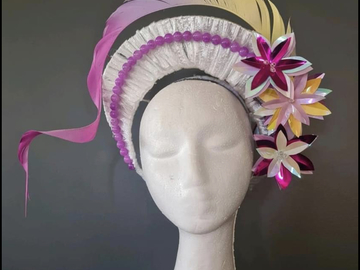 For Rent: Ombré lavender and yellow Millinery