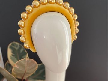 For Sale: Claire Headband - Yellow with Diamontes 