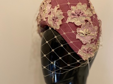 For Sale: Musk felt crown with vintage lace