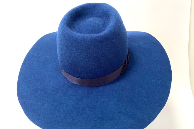 “Runway” blue fedora