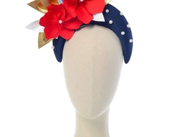 For Rent: Navy Headband- Hats by Helen