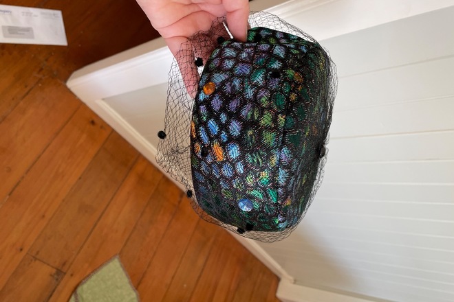 Antique Peacock Pillbox