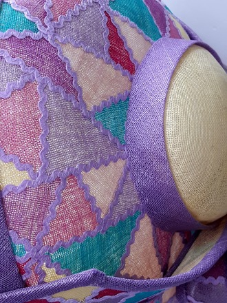 Patchwork Wide Brimmed Hat