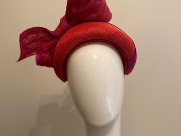 For Sale: Sinamay bandeau with bow