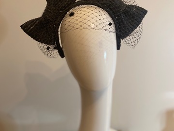 For Sale: Natural Straw Bow in Black