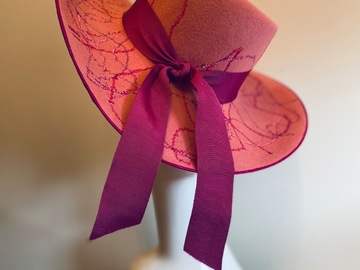 For Sale: Pink felt fedora 