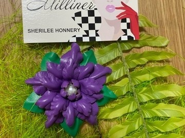 For Sale: Leather Flower Boutonniere 