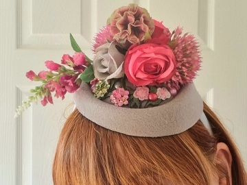 For Sale: Floral felt pillbox hatinator