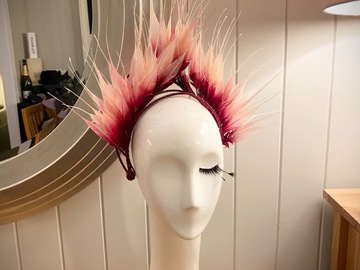 For Sale: Pink Ombré  Feather Crown