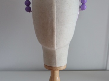 For Sale: Beaded Headband in Lilac
