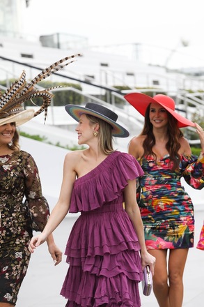Lisa Tan Millinery Rainbow Boater