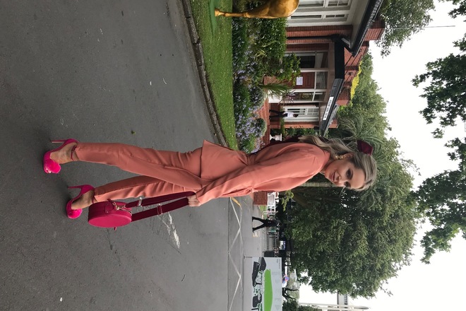 Stephanie Spencer Millinery Paris Bow Hot Pink