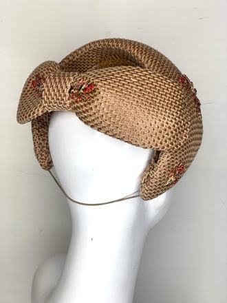 Hepburn Halo with red & gold jewels