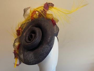 For Sale: Sinemay swirl in grey 