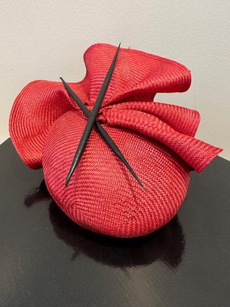 Red chopstick hat