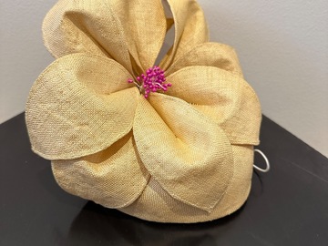 For Sale: Pink and Yellow Flower Hat