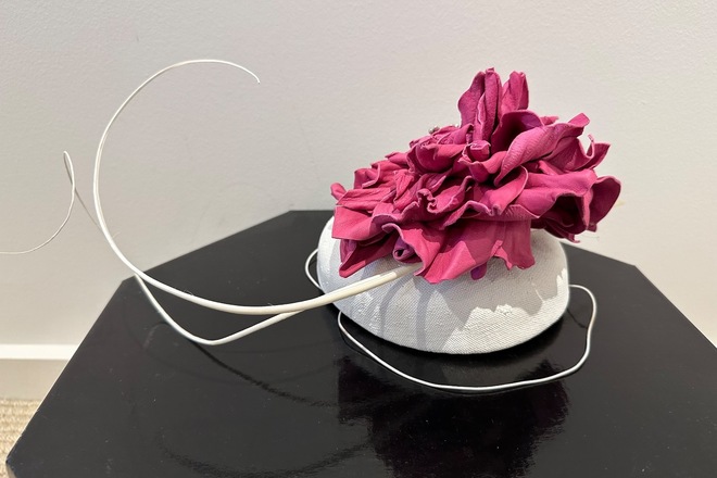 White and Pink Leather with flowers 