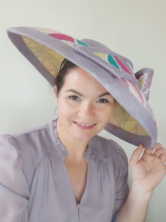 Patchwork Wide Brimmed Hat