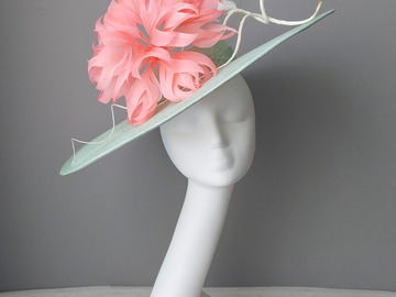 For Sale: Seafoam Green & Coral Boater