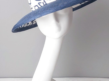 For Sale: Navy Blue & Ivory Hat