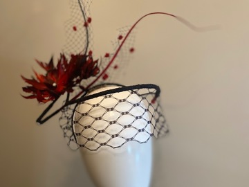 For Sale: Feathered flower fascinator 