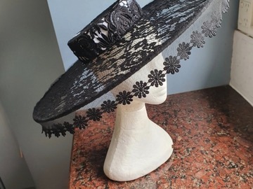 For Sale: Stunning lace boater with ethereal brim