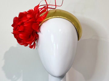 For Sale: Vermilion Peony Headband