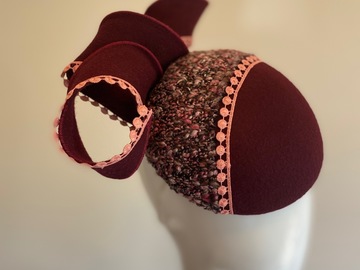 For Sale: Maroon felt percher with swirl