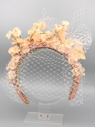 Peach Flower Crown 