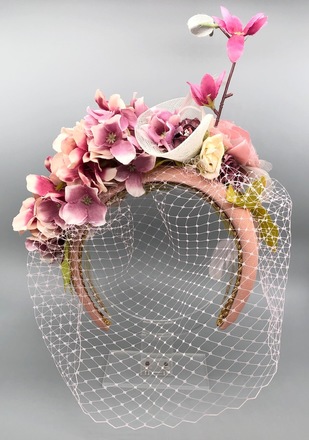 Pink Flower Crown 