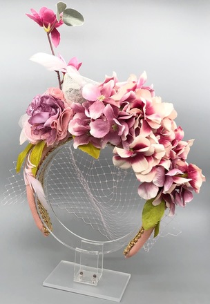 Pink Flower Crown 