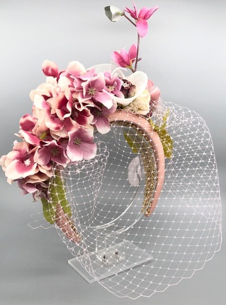 Pink Flower Crown 
