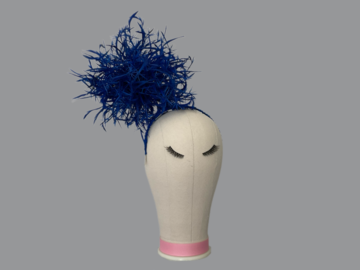 For Sale: Royal Blue Starburst feather Fascinator