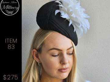 For Sale: Item 83 - Black & White Feather Flower 