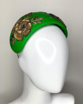 Green and Gold Bandeau & bag set