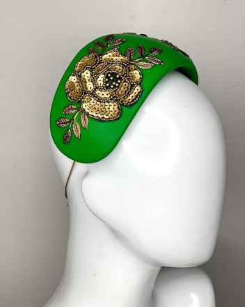 Green and Gold Bandeau & bag set
