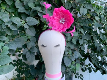 For Sale: Pink Flower Fascinator