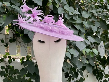 For Sale: Lavender Silk Percher Hat