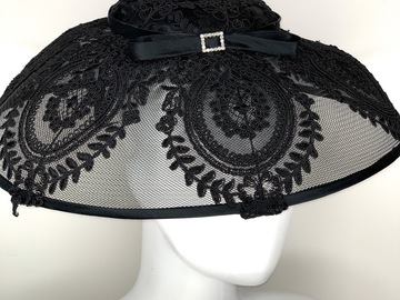 For Rent: Stunning black lace hat 